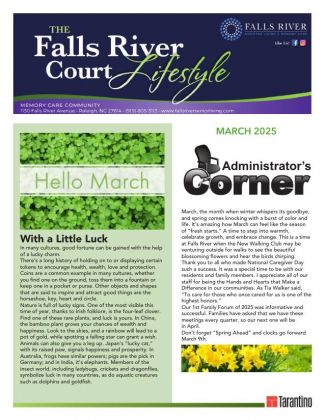 Memory Care Current Newsletter