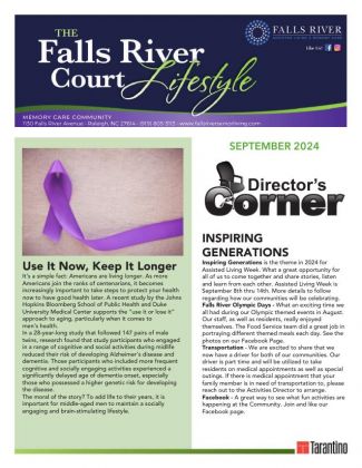 Memory Care Current Newsletter